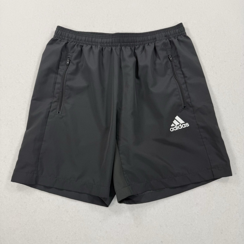 Adidas Aeroready Shorts Mens M Gray Lightweight Performance Athletic Training